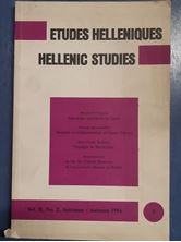 Picture of Revue Etudes Helléniques / Hellenic Studies Vol. 2, No. 2