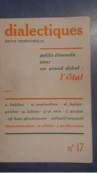 Picture of Revue Dialectiques - L'Etat (Poulantzas, Balibar)