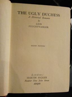 The Ugly Duchess