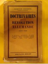 Picture of Doctrinaires de la révolution allemande 1918-1938