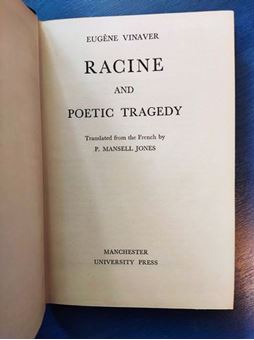 Racine and poetic tragedy