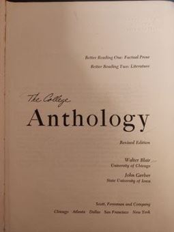 The college anthology