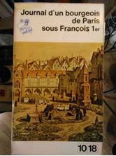 Picture of Journal d'un bourgeois de Paris sous François 1er