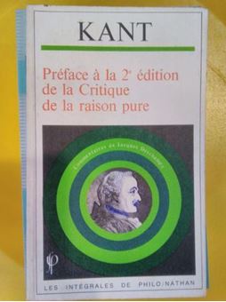 Picture of Préface à la 2ème édition de la critique de la raison pure