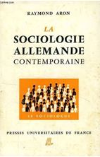 Image de La sociologie allemande contemporaine