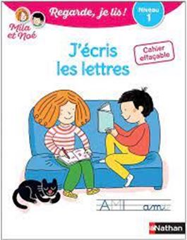 Picture of J'écris des lettres avec Mila et Noé - Cahier effaçable. Niveau 1