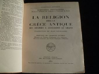 Picture of La Religion dans la Grèce antique : Des origines à Alexandre le Grand