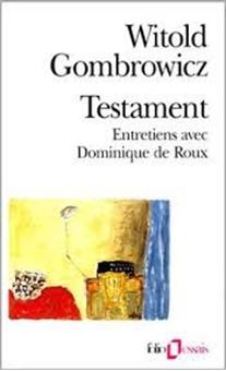 Image sur Testament - Entretiens avec Dominique de Roux