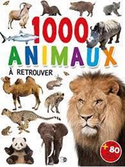 Image sur 1000 animaux à retrouver... et coller - Avec + de 80 autocollants