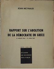 Image de Rapport sur l abolition de la démocratie en Grèce