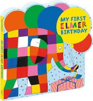 Image sur My First Elmer Birthday : Shaped board book